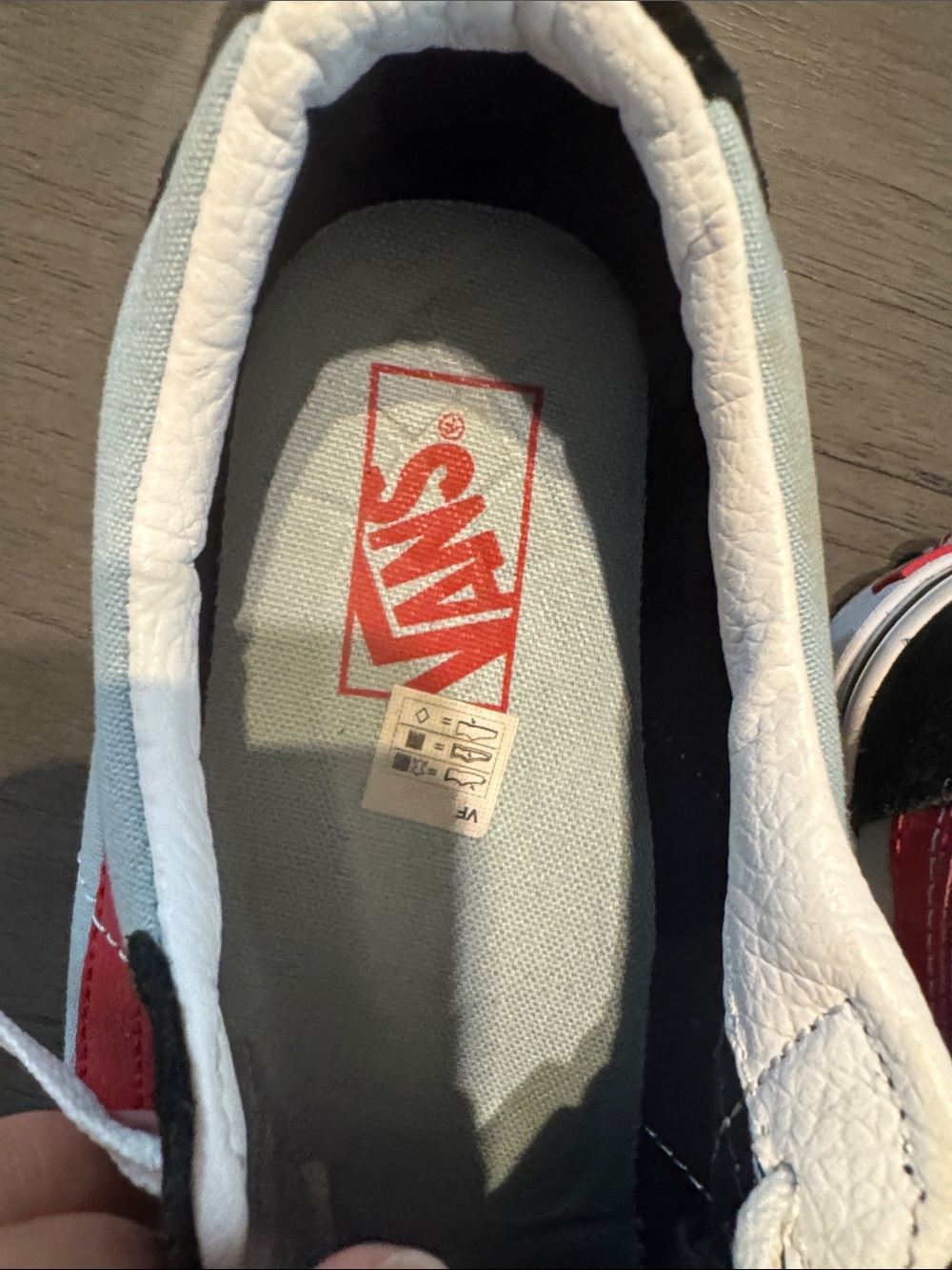 Vans Black & Red Low-Top Lace-Up Skate Sneakers - Picture 4 of 7